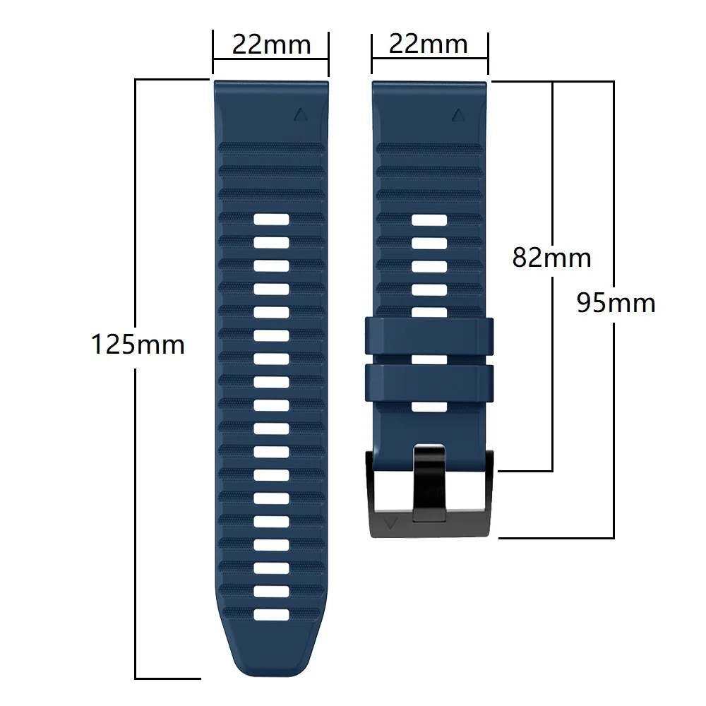 QuickFit Watch Band 22mm For Garmin Forerunner 955 Solar 745 945 LTE 935 Epix Gen 2 MARQ Descent G1 Silicone Strap Bracelet Belt