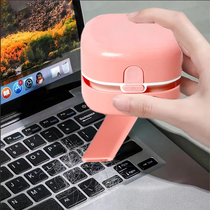 A Mini Desktop Tools Charging Wireless Handheld Keyboard Cleaning Vacuum Cleaner Student Eraser Pencil Shavings Cleaning