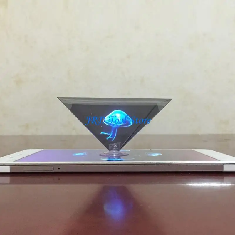 A2UD Smartphone HOLOGRAMO Projector 360 graus Imagens Projector Py-Ramid qualquer smartphones