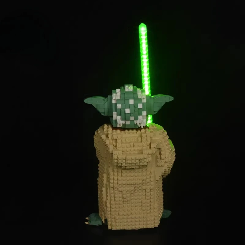 LED-verlichtingsset geschikt voor LEGO Yoda 75255 bouwstenen bakstenen doe-het-zelf lamp speelgoedset exclusief model