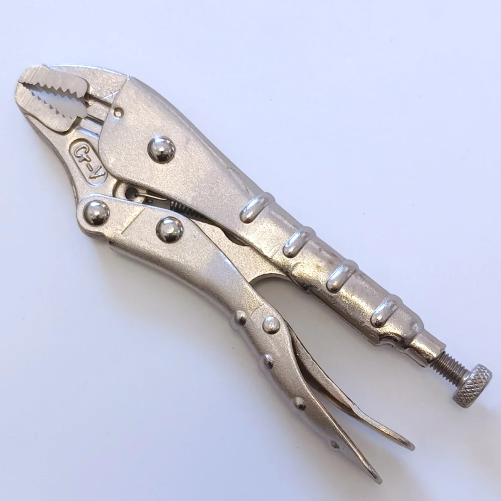 5 Inch Chrome Vanadium Bamboo Handle Curved Jaw Locking Pliers Assorted Locking Welding Clamp Vise Grip Repair Hand Tools