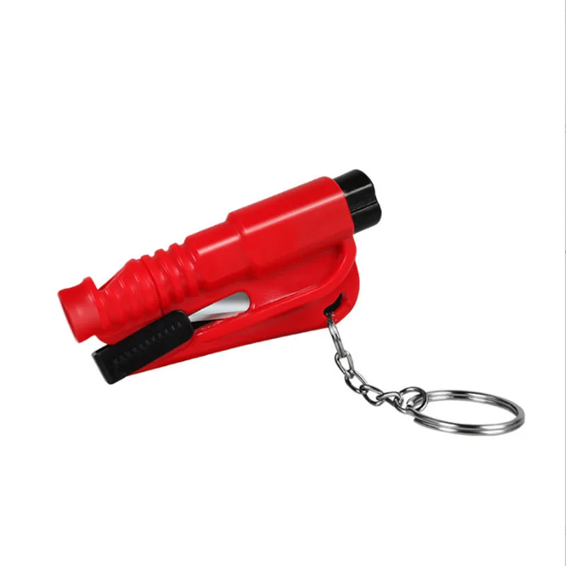 Car 3-in-1 Mini Window Breaker Emergency Car Safety Hammer Car Keychain Safety Hammer Alloy Safety Hammer Random Color