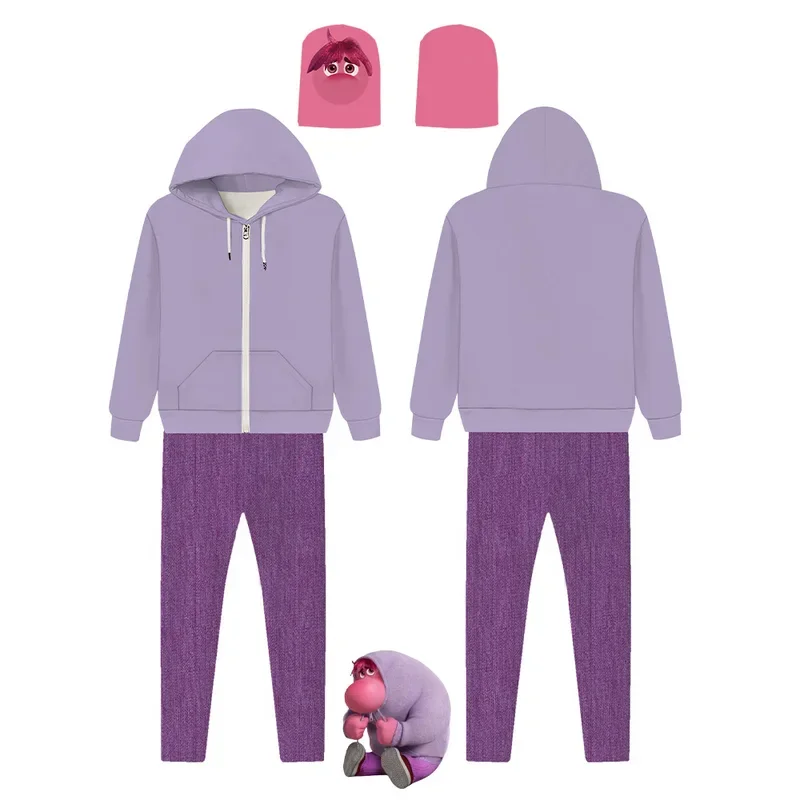 EE01 Inside Out2 أزياء تنكرية للموسيقى المحرجة والبؤرية أزياء الهالوين لمرحلة الأداء زي فريق وكيل العقل و0Ww