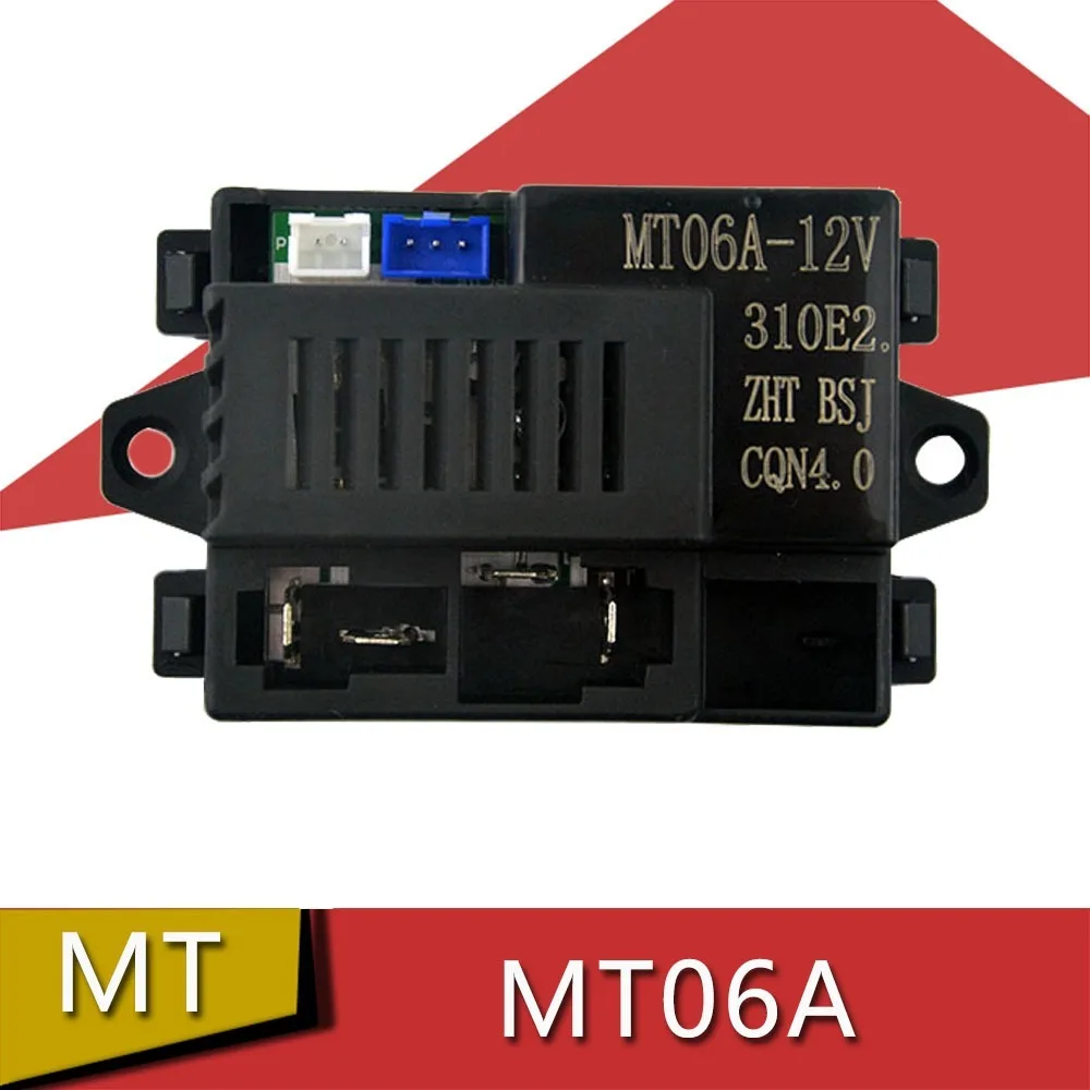 Placa de circuito de MT06A-12V, controlador de motocicleta eléctrica fácil de usar de plástico, accesorios para cochecito de bebé, controlador de juguete para coche eléctrico