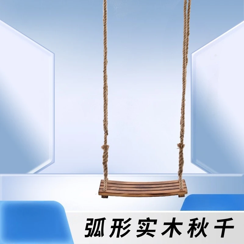 

Wooden Swing Chair for Kids Indoor Outdoor Hanging Seat Baby Toddler Playground Garden