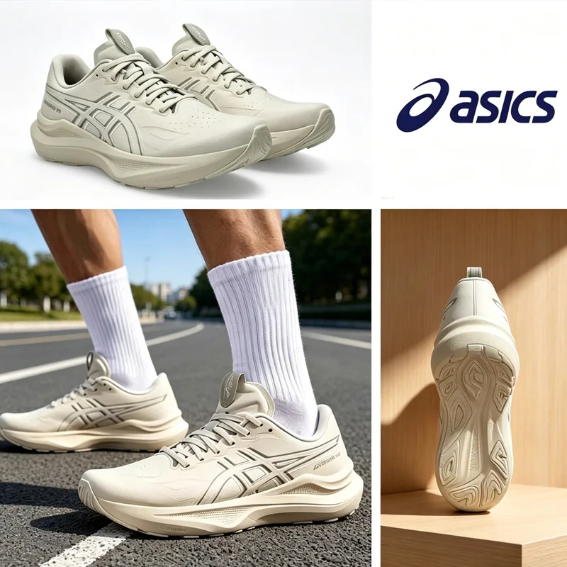 

Asics Men Mid Top Running Shoes, Breathable Shock Absorbing Wear Resistant Comfort Outdoor Athletic Sneakers 1011C056-250