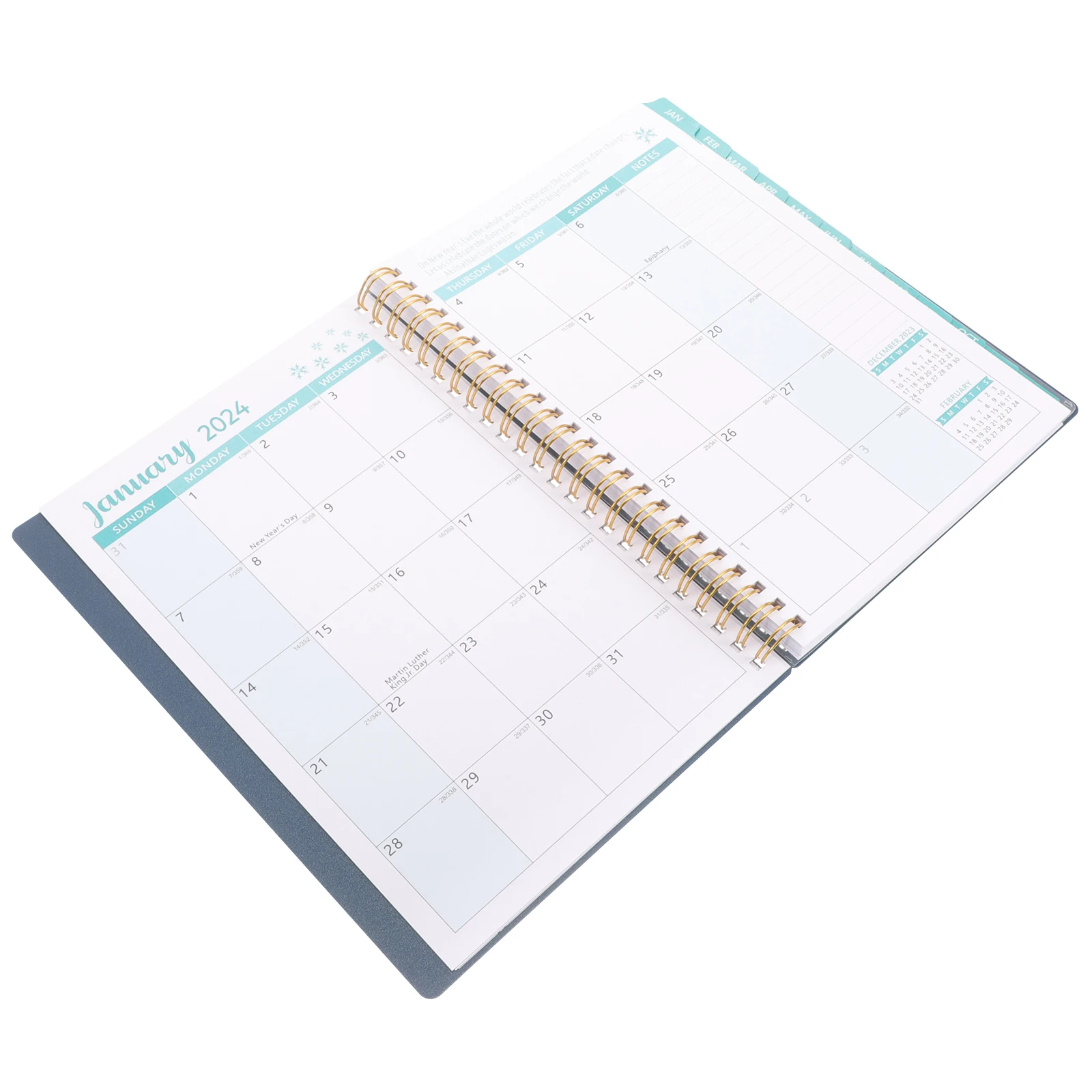 

PP Cover Coil Planner Book Portable Academic Year Planner 2024 Weekly Organizer Notebook Office Writing Book Time Management