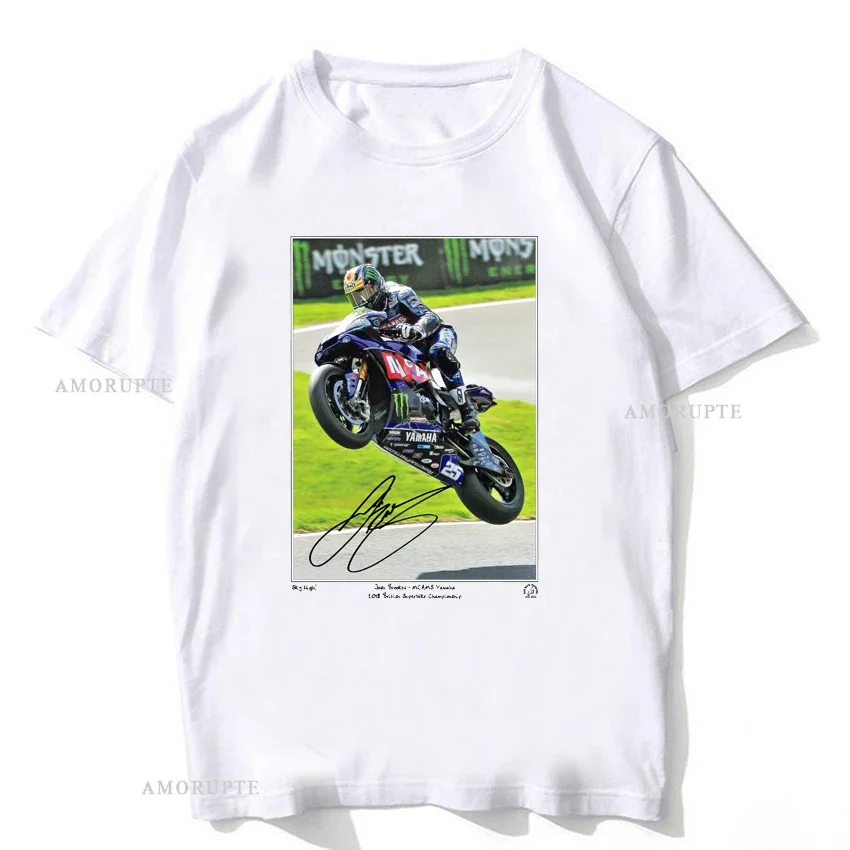 Jorge Lorenzo 99 GP Riding T-Shirt New Summer Men Short Sleeve GS Adventure Sport Casual White Tops Motorcycle Rider Tees