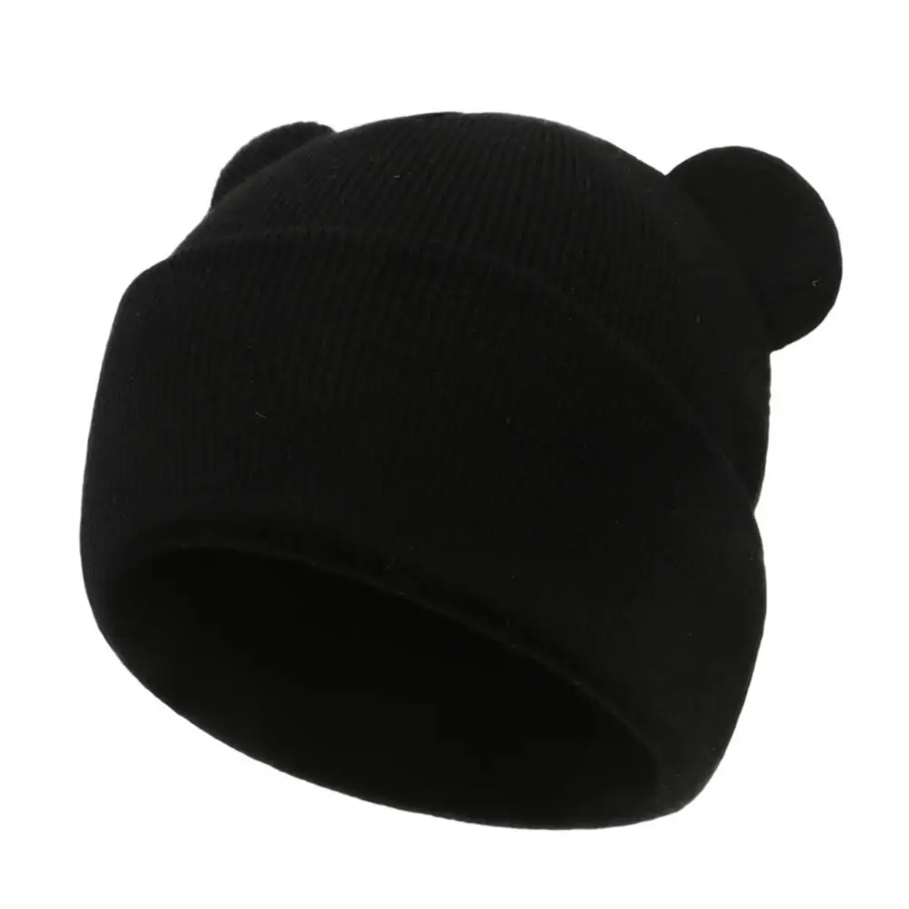Baby Winter Hat Wear Infant Accessory Baby Winter Knitted Hat with Bear Ears Soft Cozy Skull Cap for Newborn Infant Toddler Boys