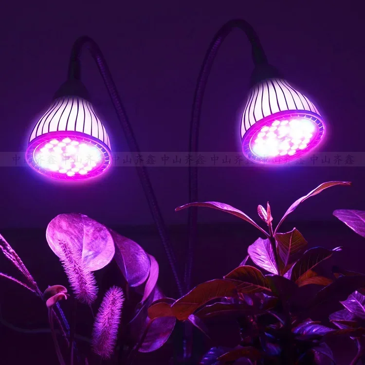 Flower and Vegetable Indoor Plant Light Full Spectrum LED Plant Growth Light, Integrated Multi-Head Succulent Fill Light