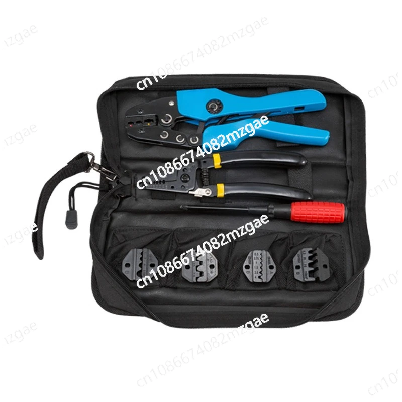 

Coaxial cable connector crimping pliers set Quickly removable jaws