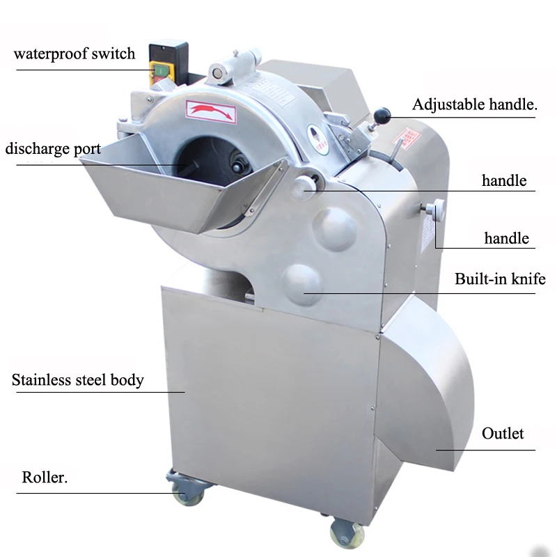 다기능 자동 대용량 1000 키로그램/시간 야채 커터 고기 다이싱 기계 전기 슬라이서 감자 절단기