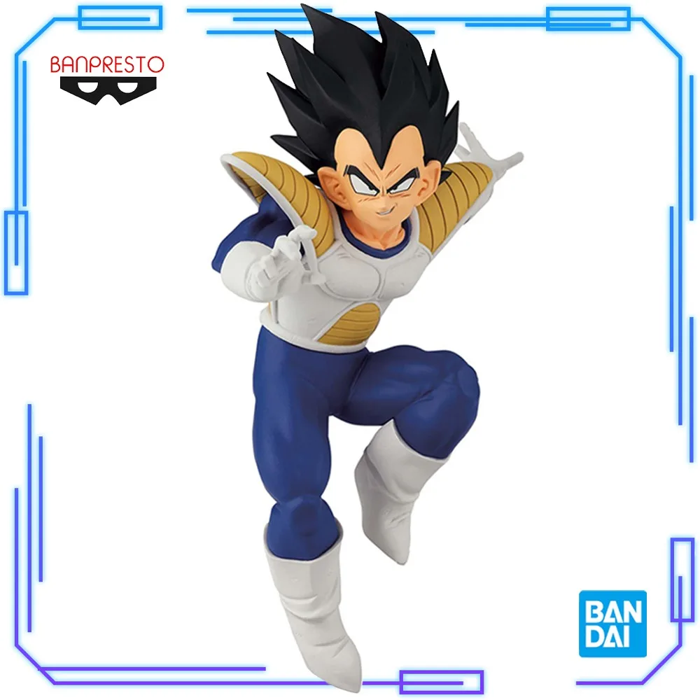 In Stock Bandai Original Genuine Banpresto Match Makers Dragon Ball Z Vegeta 10cm Model Collections Anime Toy Figures Xmas Gift