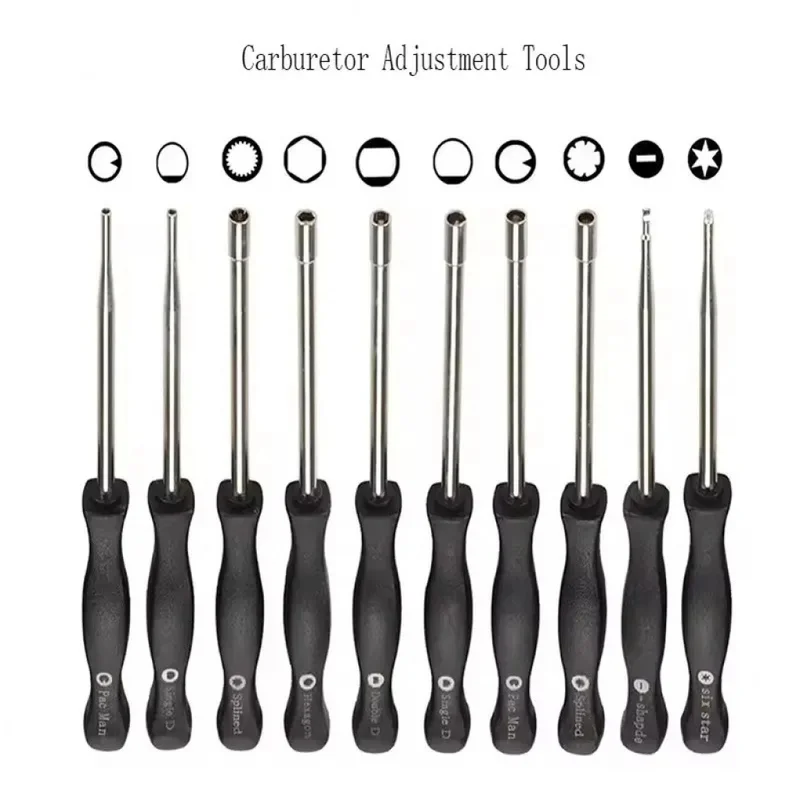 Carburetor Carb Adjusting Hand Tool Pac Man Double D Hexagon Hex Socket Screwdriver Driver Chainsaw Speed Adjustment Repair Tool