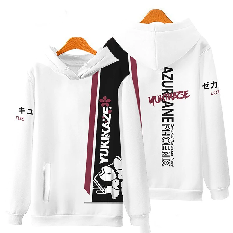 Game Azur Lane IJN Yūdachi Cosplay 3D Men's Hoodies Fashion Anime Sweatshirts Casual Y2k Unisex Pullover Harajuku Tracksuit Coat