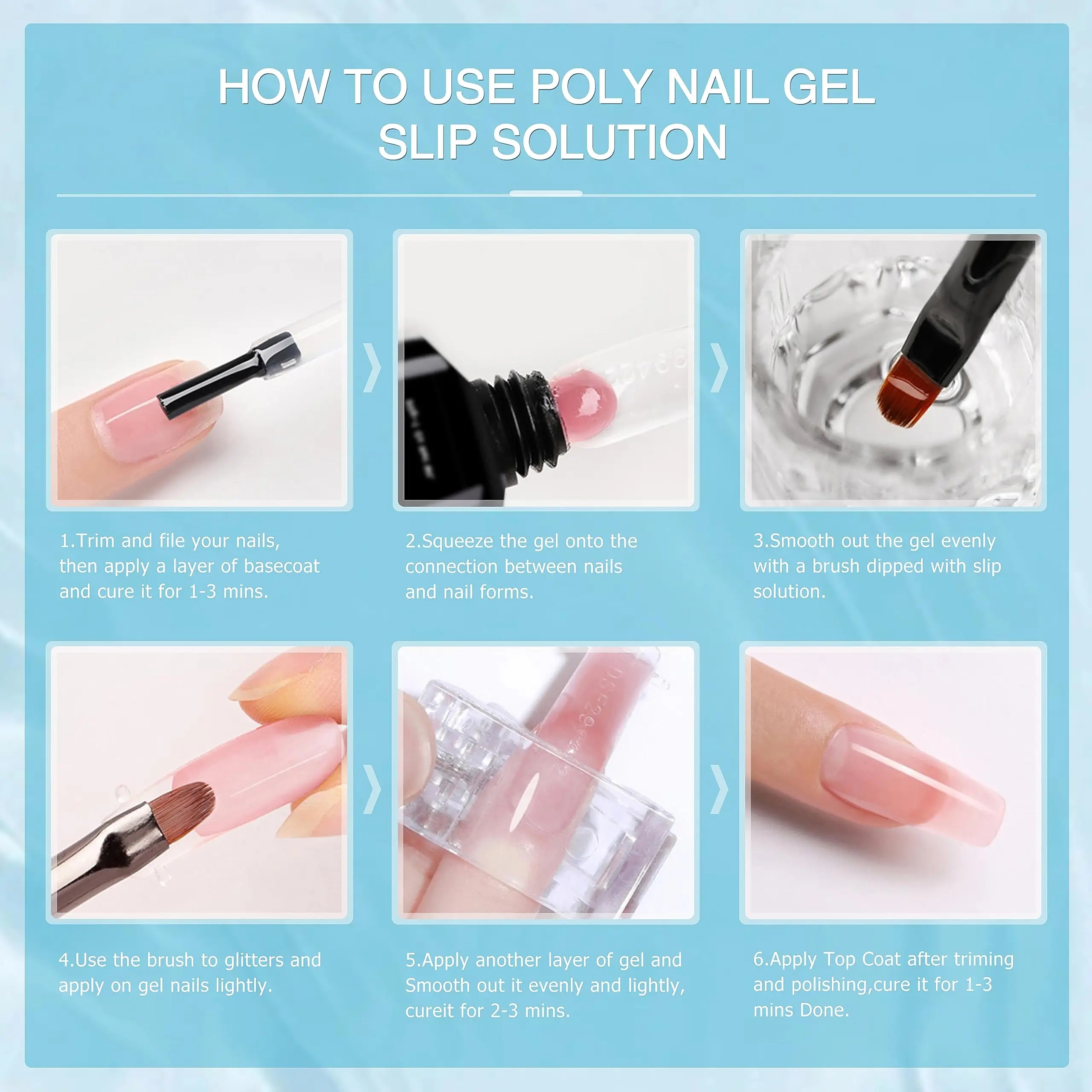 HL 75ml Slip Solution for Poly Gel Builder Acrylic Gel Brush Cleaner Quickly And Thoroughly Remove Nail Polish image 5