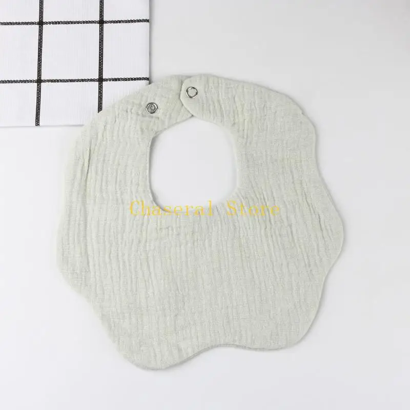 E7CE Baby BIB Oddychający nowonarodzone śliniące się ślinianie Crepe Bawełniany burp