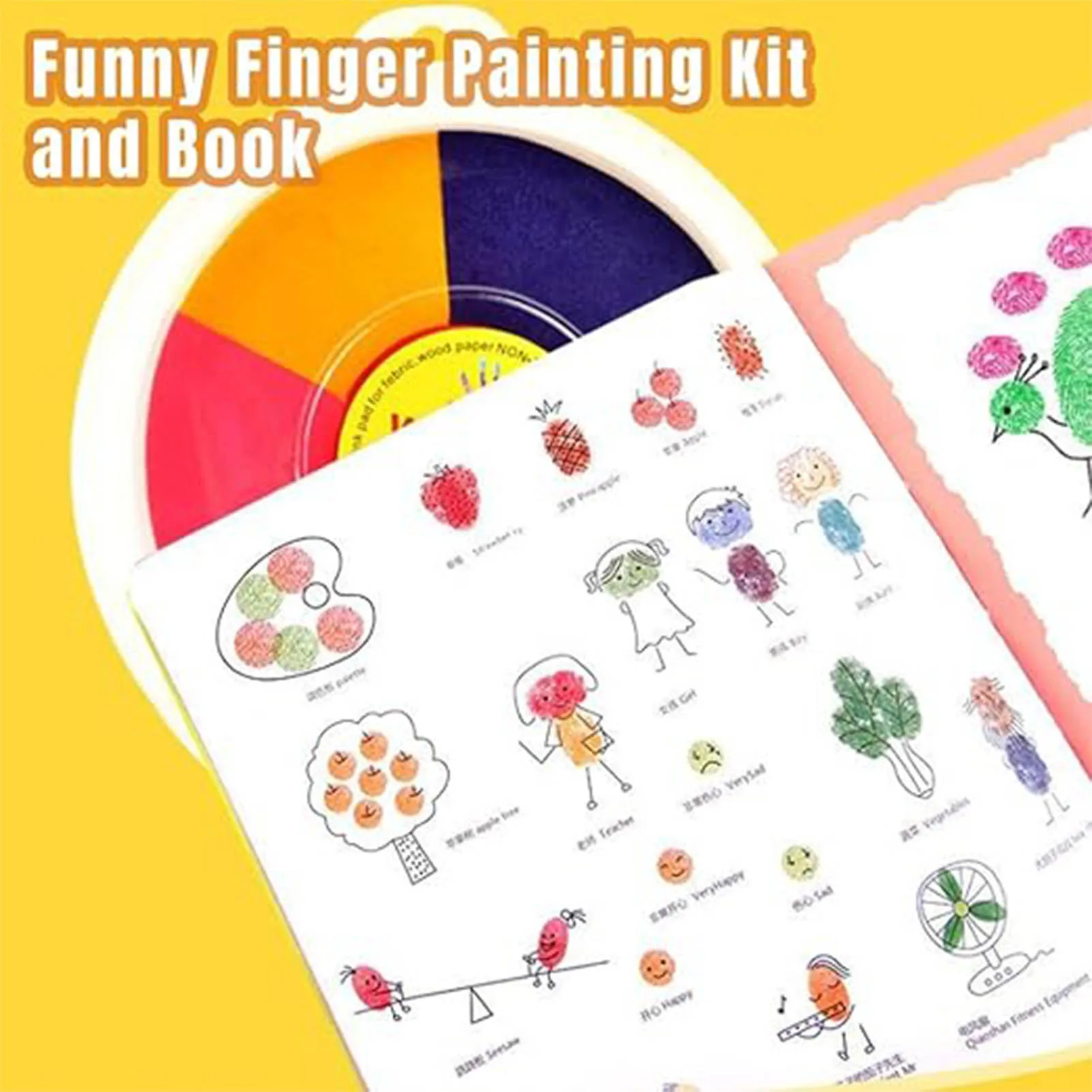 Kids Finger Painting Mud Coloring Toys Non-Toxic Interesting Kids Art Finger Painting Supplies for Kids Birthday Children's Day