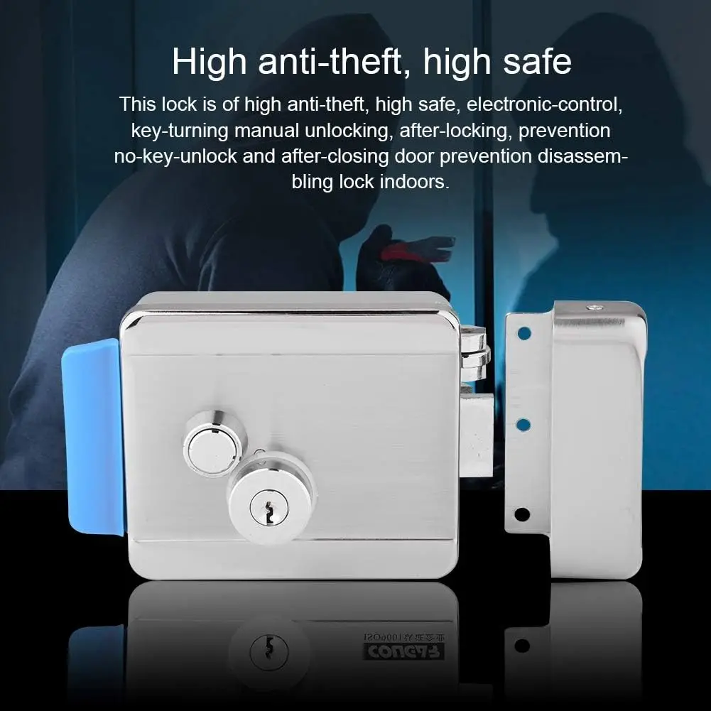 DC 12V Security Electric Lock Electric Control Door Lock For Door Access Control System Kit