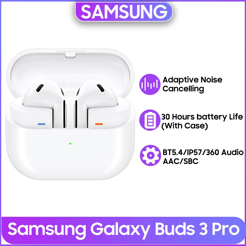 Samsung Galaxy Buds 3 Pro True Wireless Earphone Active Noise Cancelling TWS Earphone Bluetooth 5.4 HiFi Sound With AI For S24