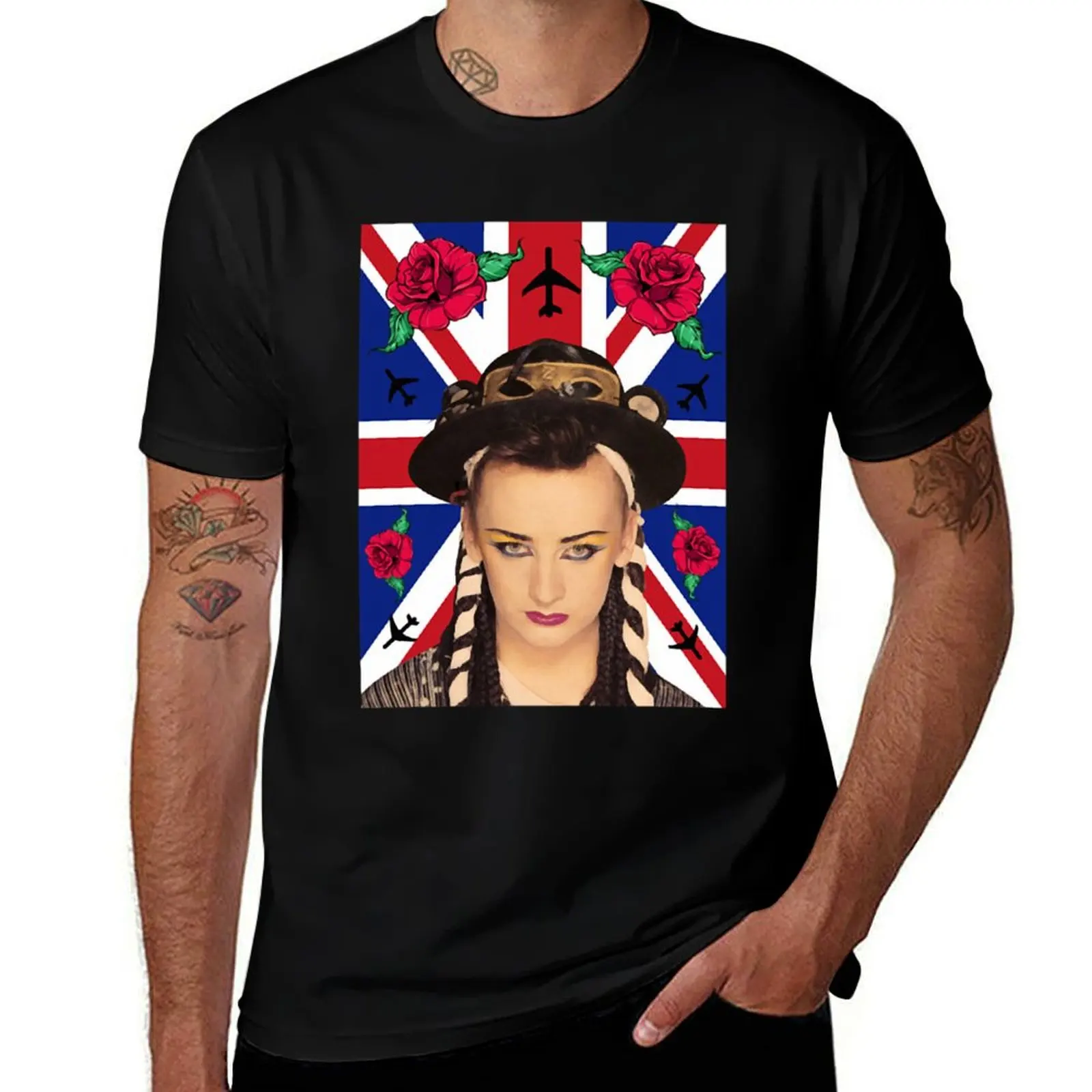 Boy George T-Shirt Big Size Loose Fit Tee Shirt