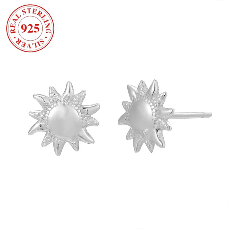 

S925 Sterling Silver Sunflower Women's Earrings Hypoallergenic Suitable for Women's Holiday Gifts