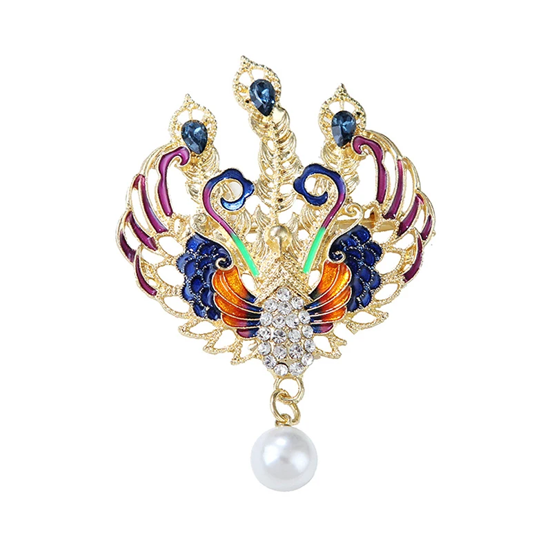 Mode Chinese Stijl Phoenix Parel Broche Voor Vrouwen Kleding Jas Sieraden Accessries Geschenken