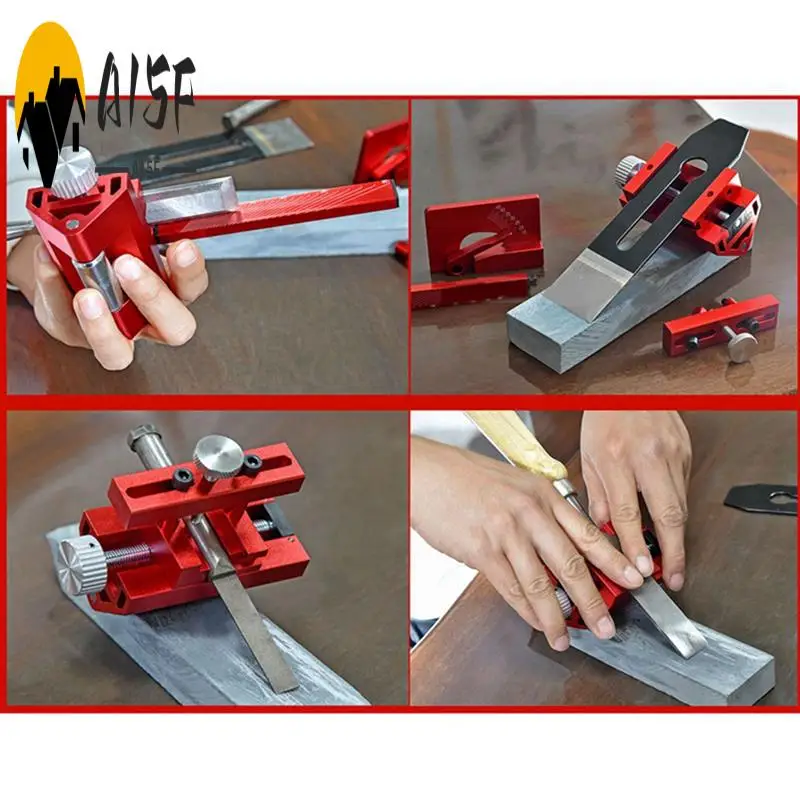 

A15F-Aluminium Alloy Knife Sharpening Fixed Angle Frame Knife Sharpener Holder Hand For Planer Chisel Carving