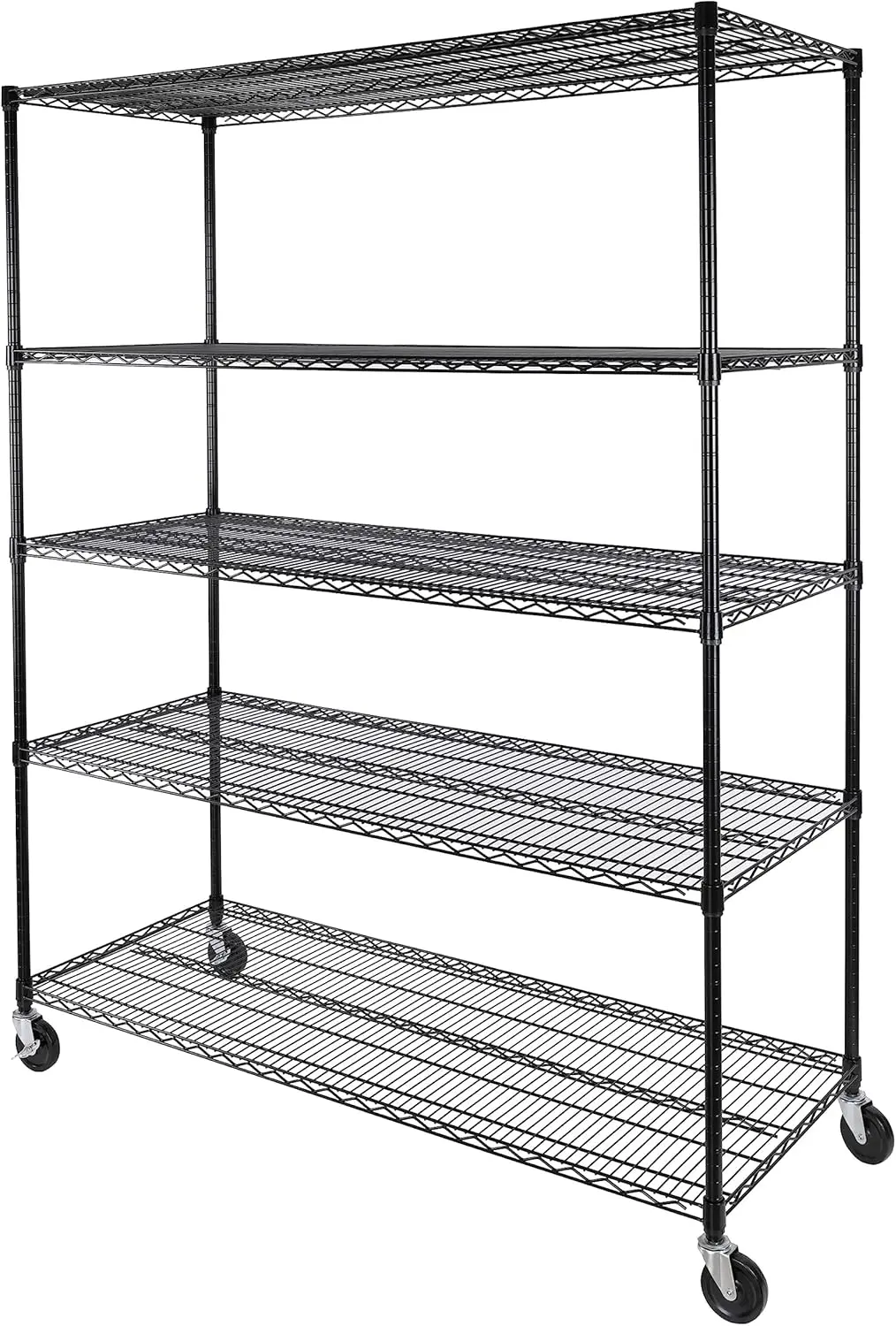 Seville Classics Ultradurable Heavy Duty Nsf Solid Steel Wire Rack Storage Unit, Organizer For Garage, Warehouse, Office,