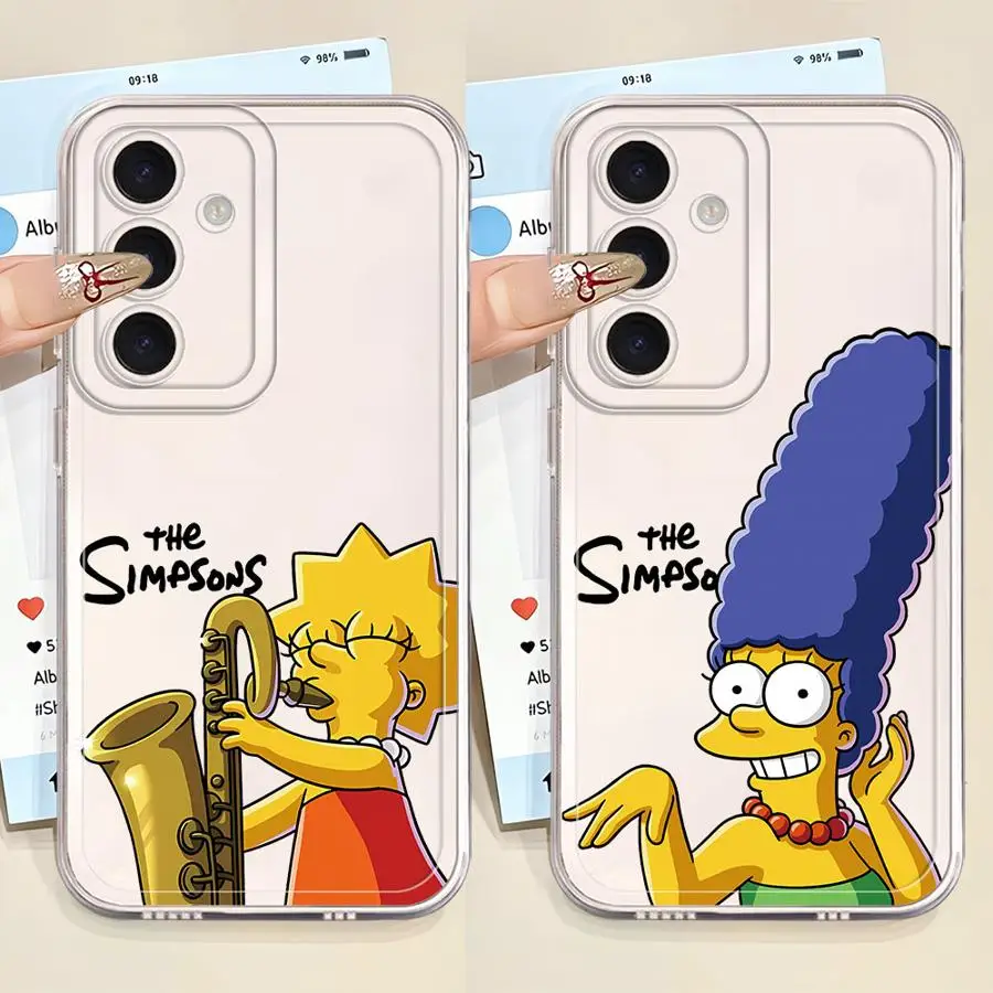 Cartoon The Simpsons Phone Cover Case for Samsung Galaxy A36 A13 A14 A16 A33 A52 A26 A24 A25 A51 A52 A31 A54 A15 A56 A50 A34 A35