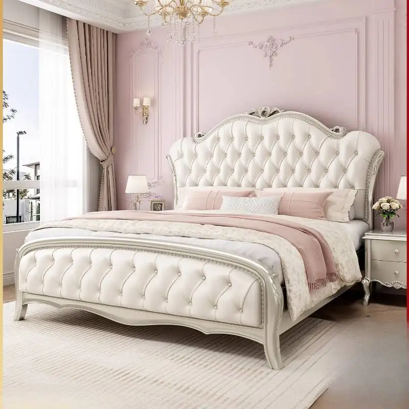 

Decor Large Wardrobe Double Bed Bedrooms Couples Luxury Household Double Bed Storage Modern Camas De Dormitorio Furniture Home