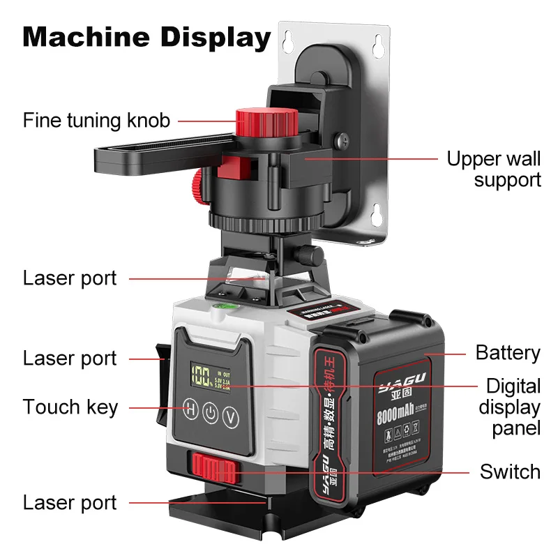 Durable and High-Precision Portable Laser Level