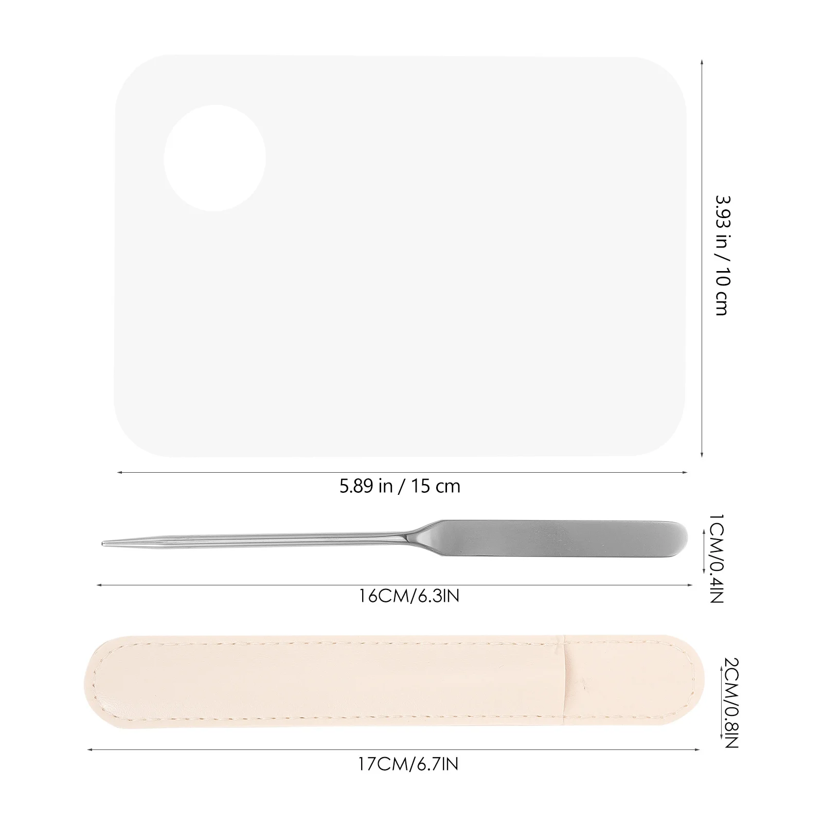 

1Set Spatula Stainless Steel Makeup Tool Long Handle Foundation Mixer Korean Makeup Spatula for Easy Color Blending