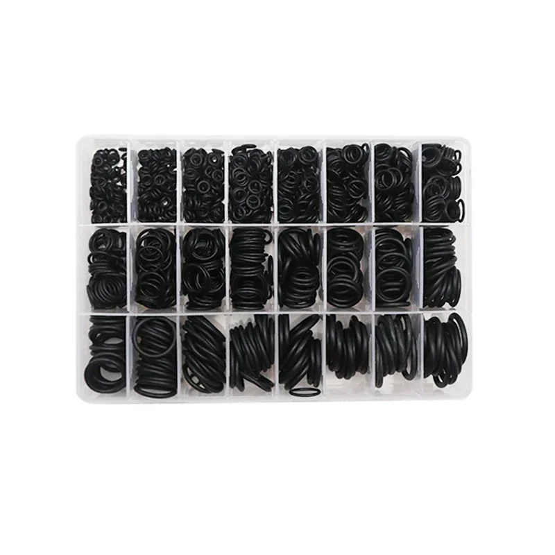 200/225PCS O Rings Rubber Sealing O-rings Nitrile Washer Seals Damper Waterproof Repair Rubber Assortment Kit Set