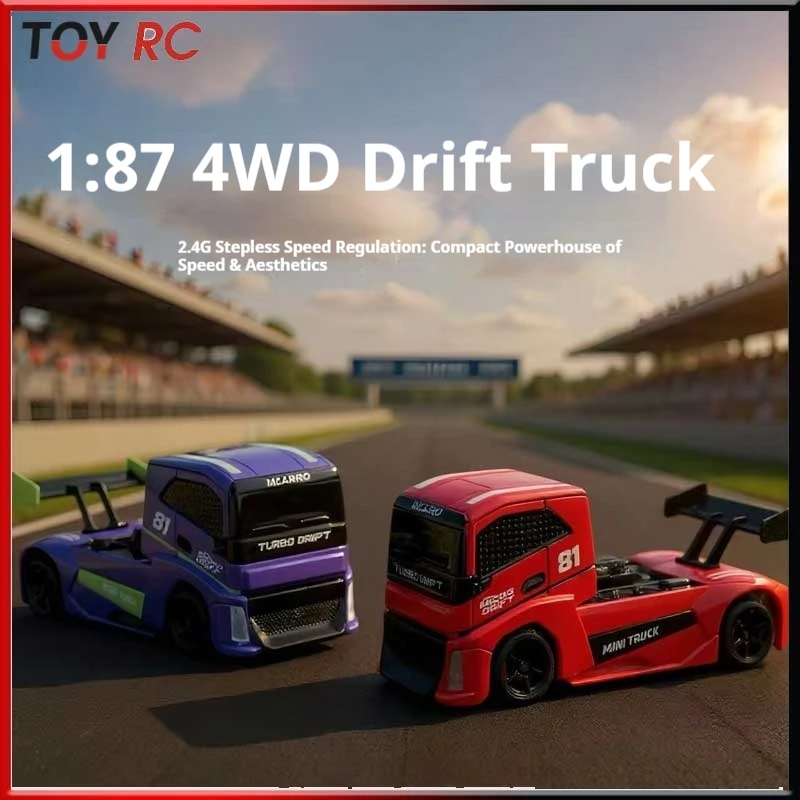 Carro de controle remoto mclaren 1:87 mini carro de controle remoto mc081 4wd carro de controle remoto elétrico caminhão de deriva