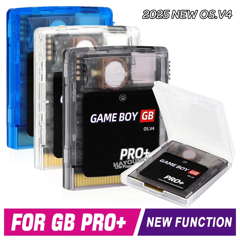 GB PRO + بطاقة الألعاب Gameboy Card OS.V4 2000 في 1 مع 8GB TF بطاقة صندوق الألعاب ل GB GBC SP وحدات التحكم بالألعاب ملحقات الألعاب