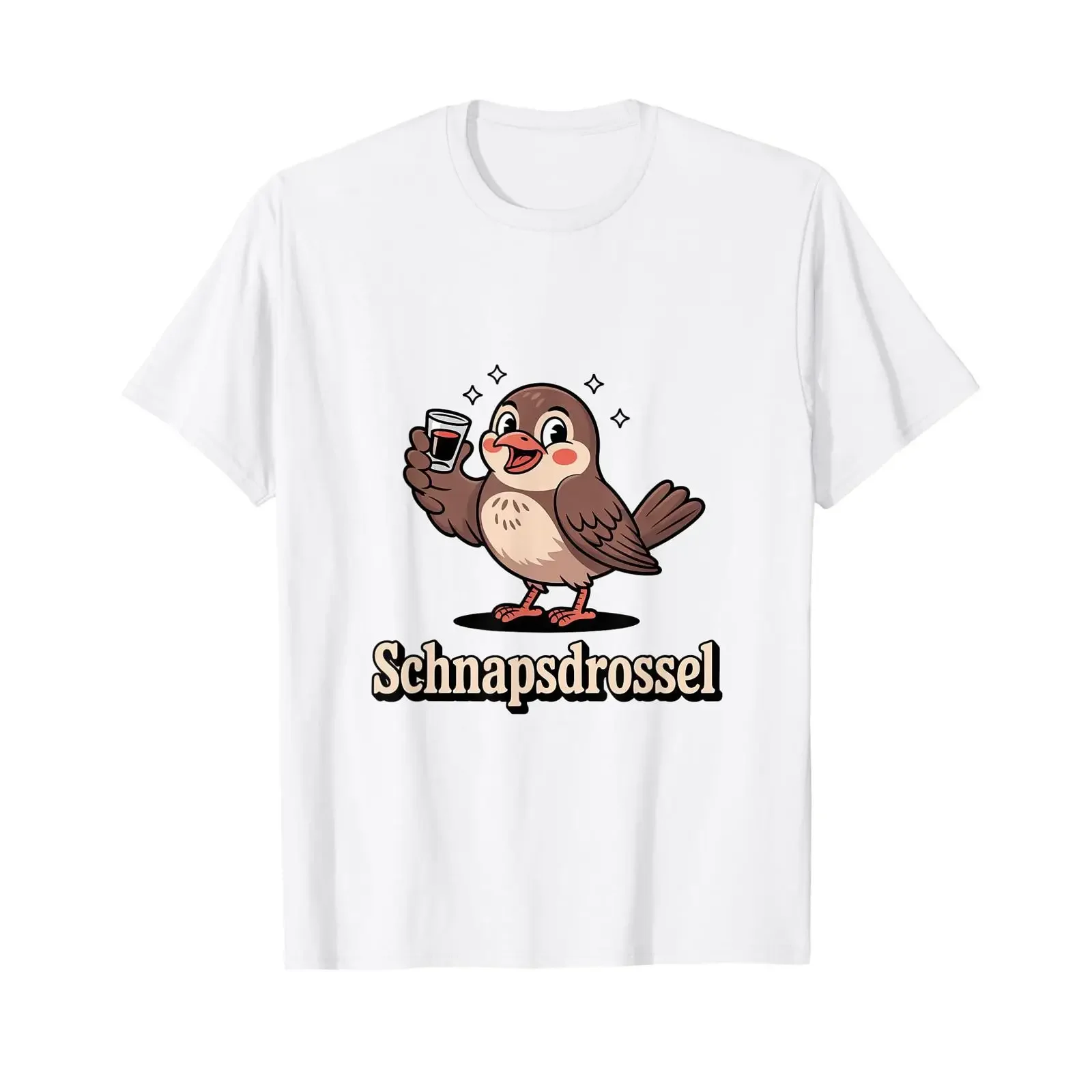 Schnapps Thrush Funny Alcohol Saying Party Bird T Shirt vintage Washed Breathable Top For Everyday Wear Versatile