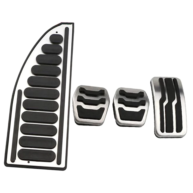 Car Accelerator Pedals Brake Pedal Set Covers Clutch Rest Foot Pedals Cover For Ford Focus 2 3 4 MK2 MK3 MK4 2005 -2017