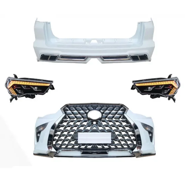 

New Design Lx Style Body Kit Front Bumper And Rear Bumper Grille For 4runner Limited Facelift Body Kit For 4 Runner