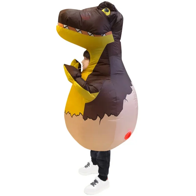 Coslan Kids T-REX Inflatable Costumes Halloween Cosplay Costume Dinosaur Egg Blow Up Disfraz Party Birthday Gift for Children Un