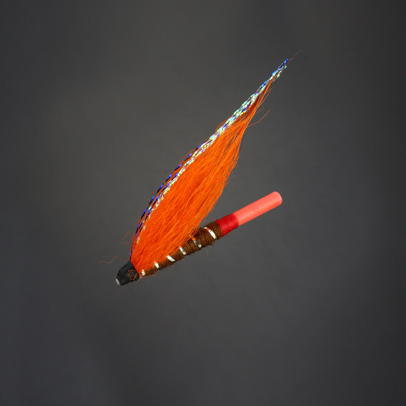 100 Pcs Tube Fly Purple/Orange Salmon And Sea Trout Fly Fishing Flies Lures