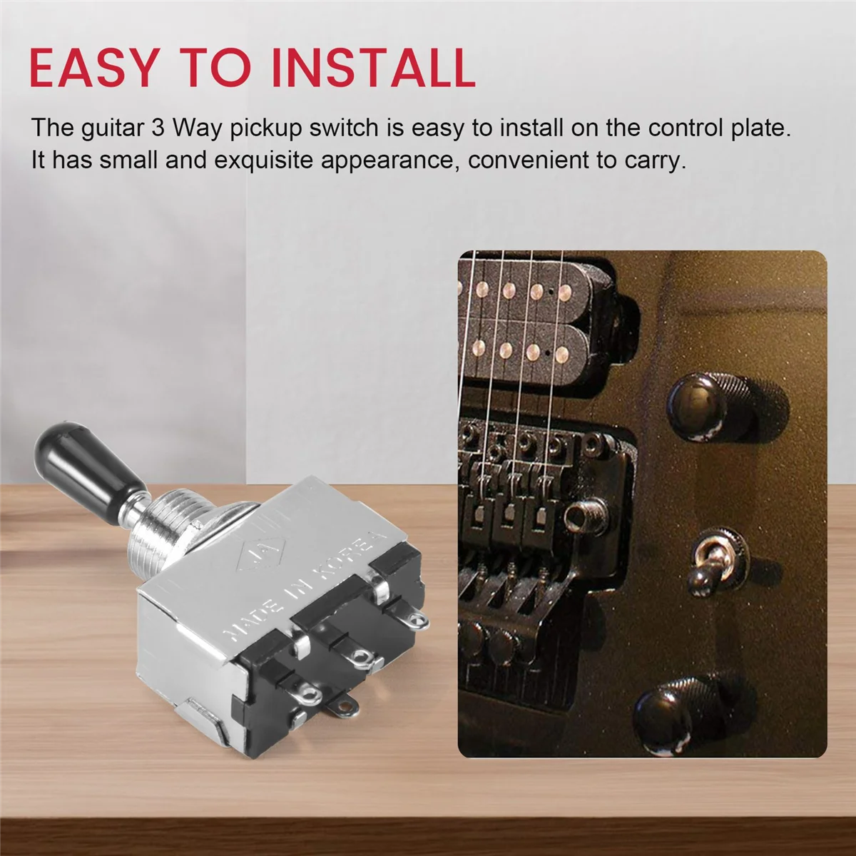 기타 3 방향 토글 스위치, 금속 밀폐형 3 방향 선택기, 1PC