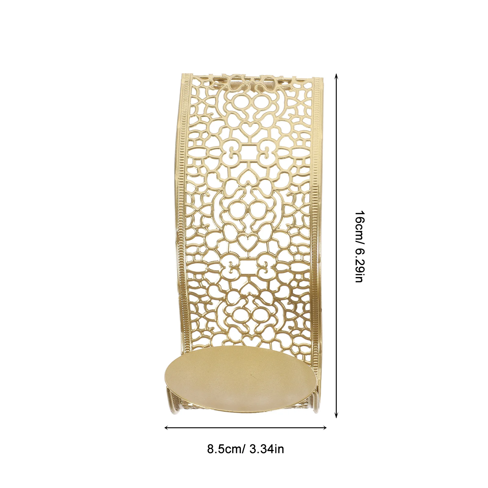 2 قطعة حامل الشمعدان الجدار الجوف خارج المعادن خمر الشمعدان الزخرفية لغرفة المعيشة مزرعة الزفاف مكتب المنزل #2