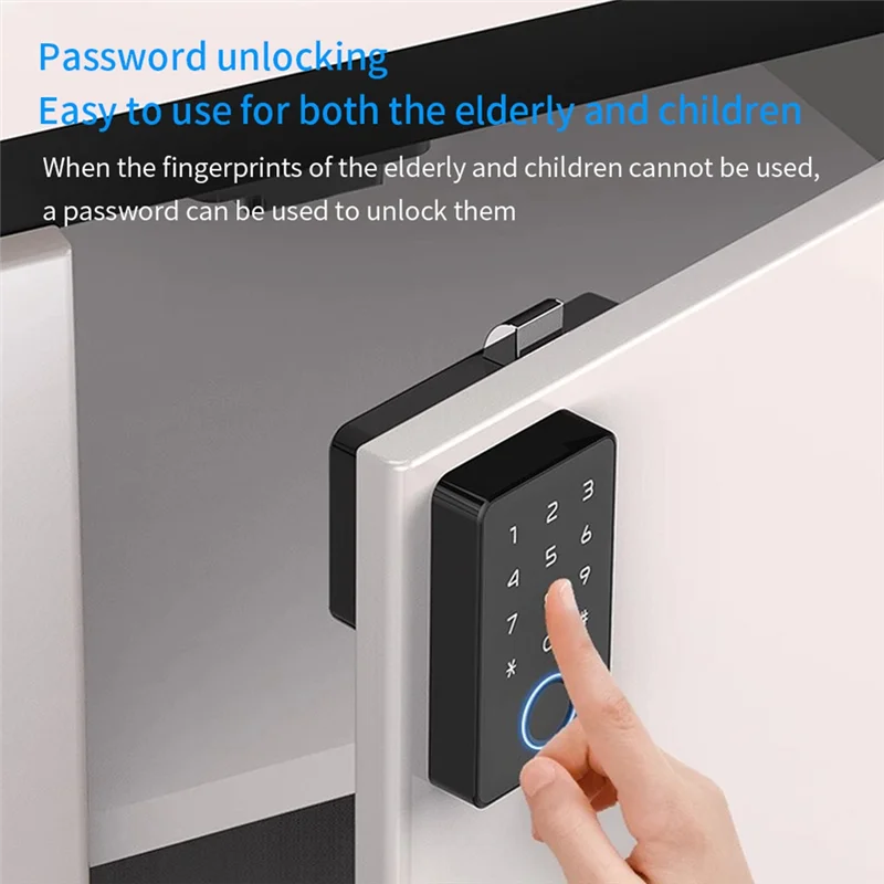 IDUD Smart Electronic Cabinet Lock With Tuya App And Hole-Free Sensor Induction For Furniture Sauna Cupboard Locker