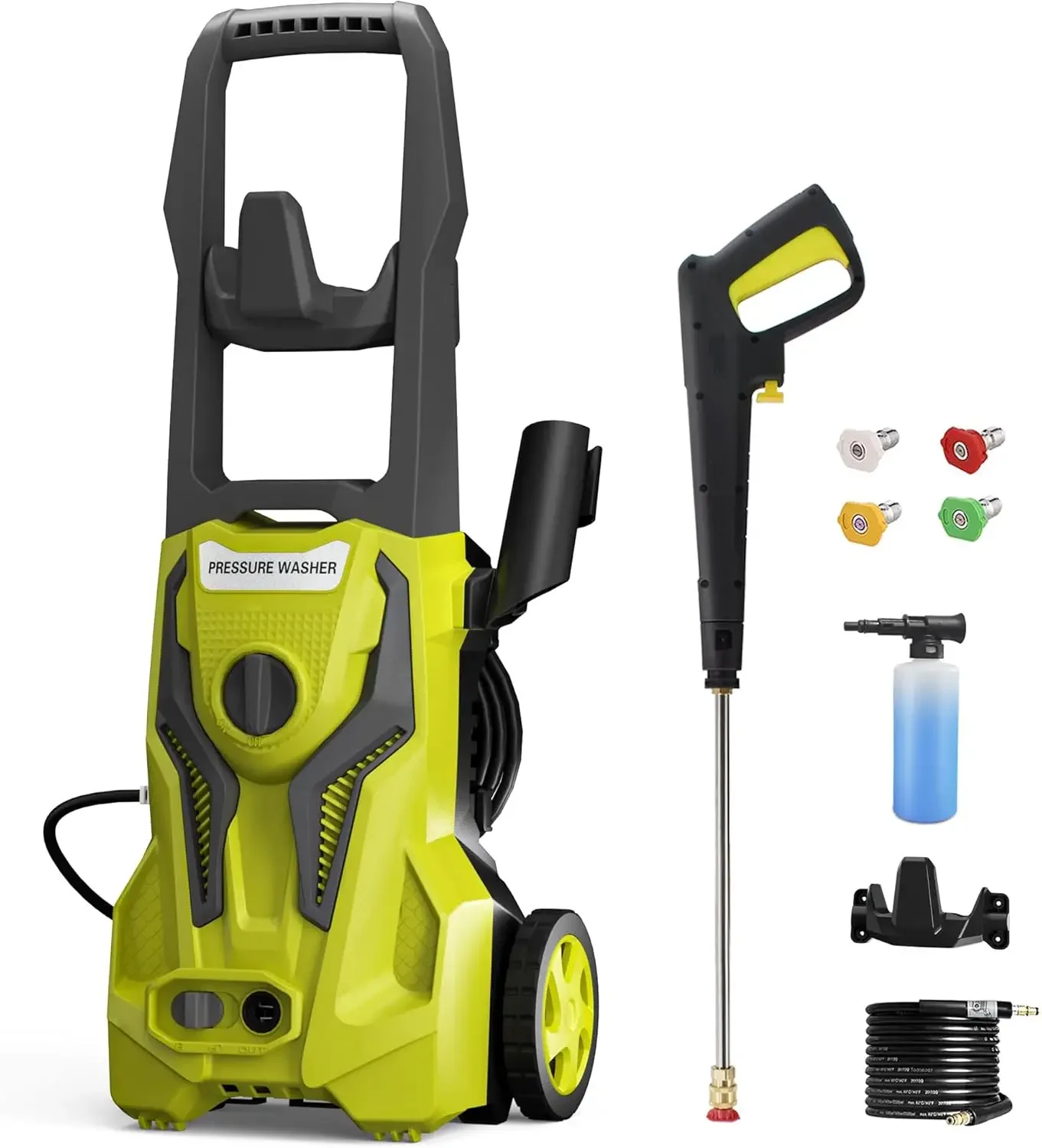 

Power Washers Electric Powered - 4800 PSI 3.2 GPM High Pressure Washer for Car Cleaning Machine with Adjustable Spray Nozzle Foa