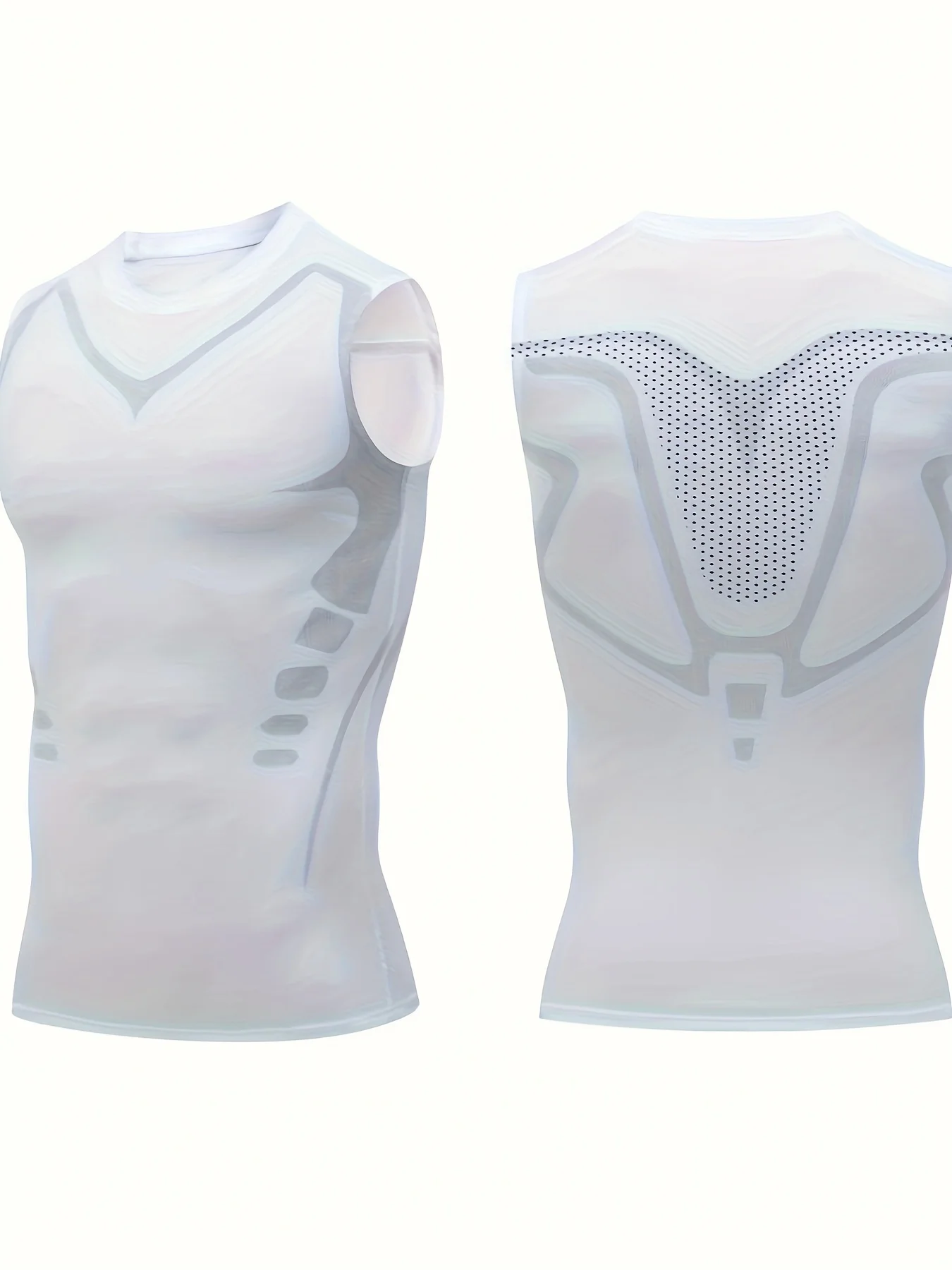 

Tight vest men's basketball sports tights American training vest quick drying stretch vest breathable shoulder.