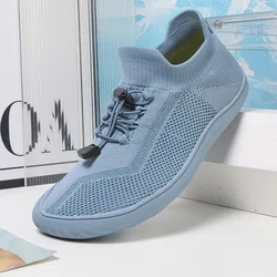 Nowe Unisex szersze buty oddychająca siateczkowa męska boso buty z szerokimi palcami marki buty typu Flats Soft Zero Drop podeszwa z szerszym noskiem zakrada duży rozmiar