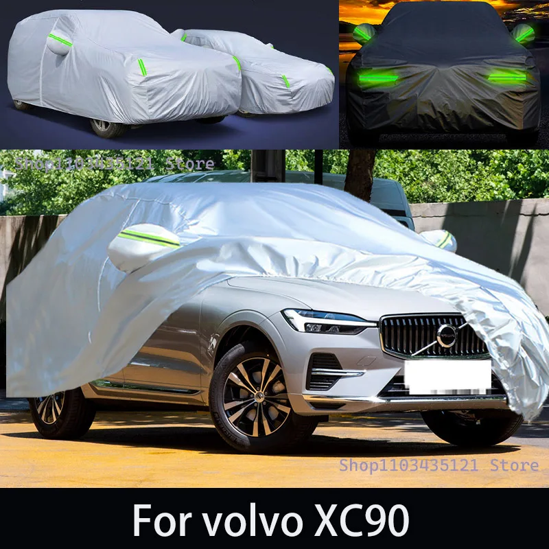 

For volvo XC90 Outdoor Protection Full Car Covers Snow Cover Sunshade Waterproof Dustproof Exterior Car accessories