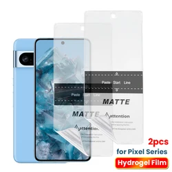 Film hydrogel protecteur d'écran, couverture complète pour Google Pixel 8 Pro 7a 8A 7 pro 6 6a 5 5a 4a 5G, 2 pièces