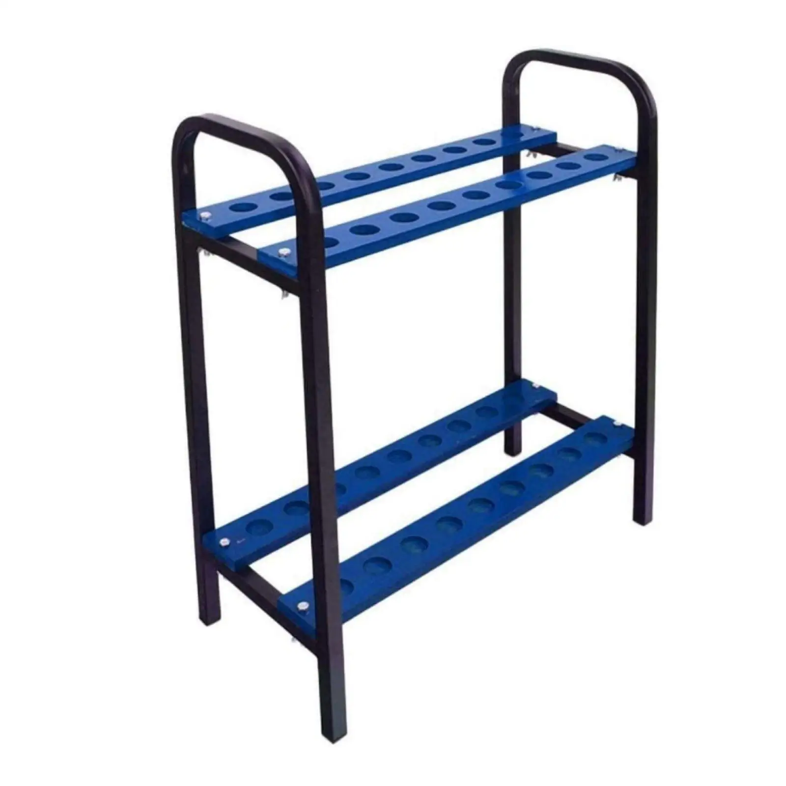 18 Slot Golf Club Rack Steel Acrylic Stand with Non Slip Base for Golf Equipment Display Home Pro Shop
